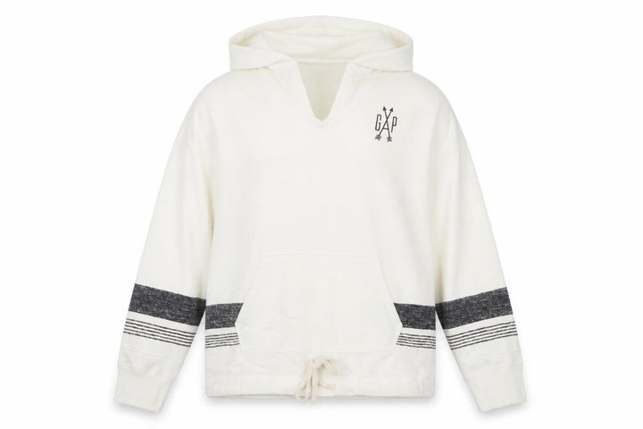 Gap Women’s Ivory Pullover Hoodie Medium Cotton Blend Casual