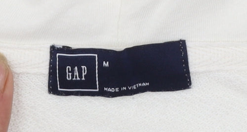 GAP Women’s Ivory Pullover Hoodie Medium Cotton Blend Casual