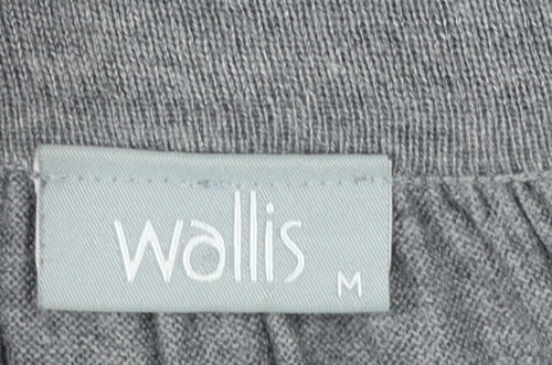 Wallis Women's Grey Cowl Neck Tunic Jumper Size 14