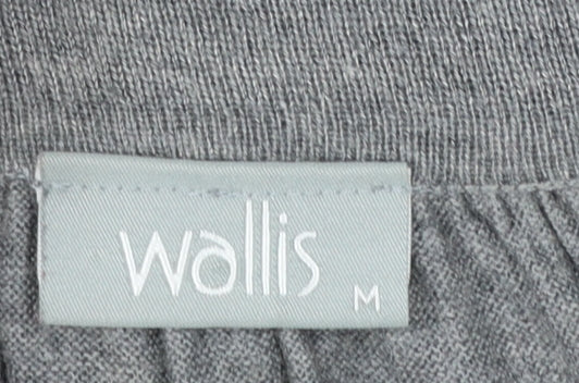 Wallis Women's Grey Cowl Neck Tunic Jumper Size 14