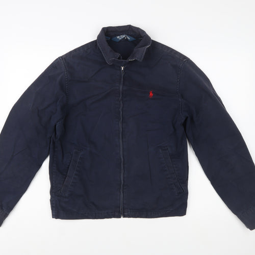 Ralph Lauren Men’s Blue Cotton Bomber Jacket Size S