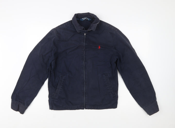 Ralph Lauren Men’s Blue Cotton Bomber Jacket Size S