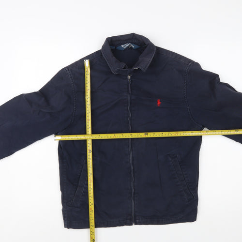Ralph Lauren Men’s Blue Cotton Bomber Jacket Size S