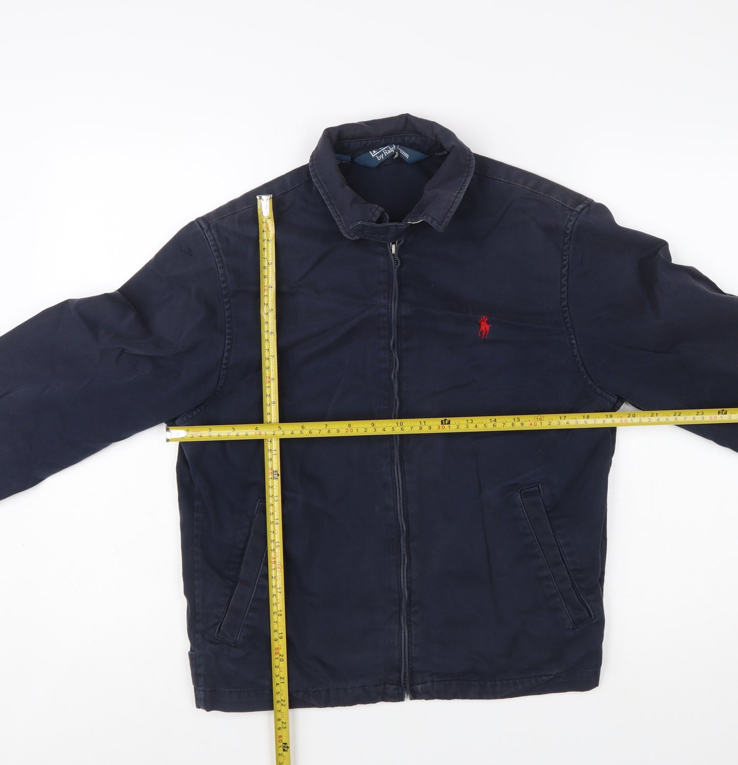 Ralph Lauren Men’s Blue Cotton Bomber Jacket Size S