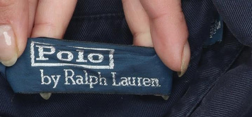Ralph Lauren Men’s Blue Cotton Bomber Jacket Size S