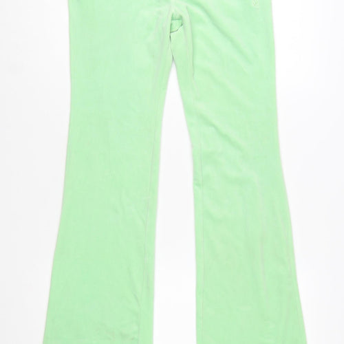 Juicy Couture Women’s Green Velour Flared Sweatpants S