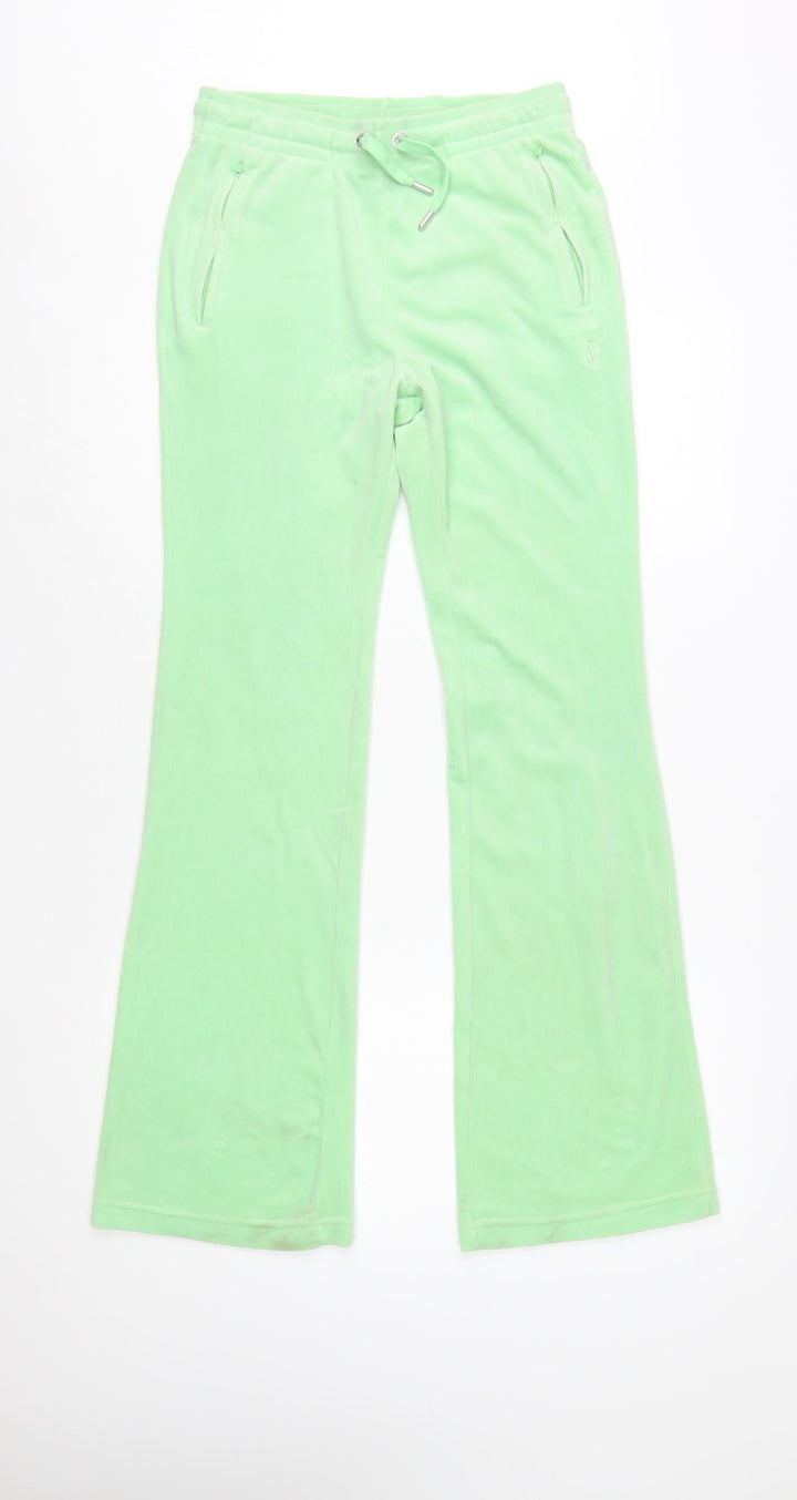 Juicy Couture Women’s Green Velour Flared Sweatpants S