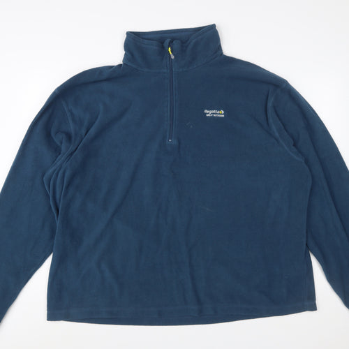 Regatta Men's Blue 3XL Fleece Half Zip Pullover Sweatshirt