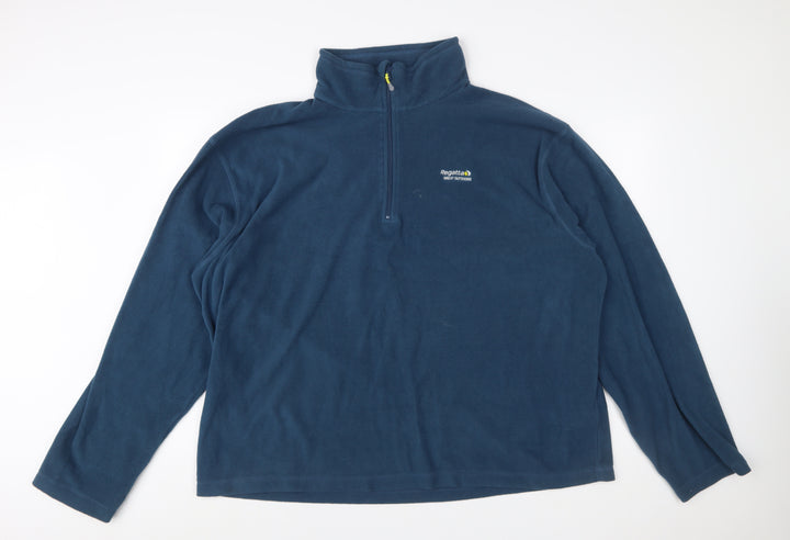Regatta Men's Blue 3XL Fleece Half Zip Pullover Sweatshirt