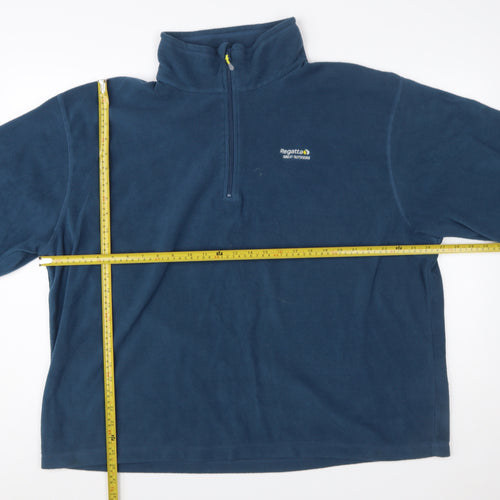 Regatta Men's Blue 3XL Fleece Half Zip Pullover Sweatshirt