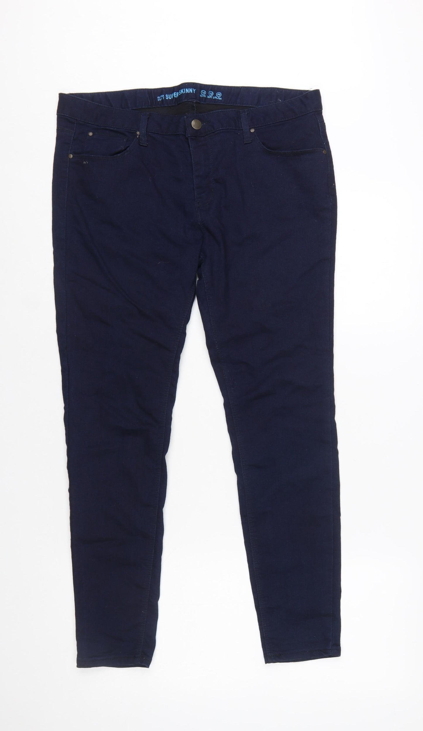 Denim Co Women’s Blue Super Skinny Jeans Size 14 Stretch Fit
