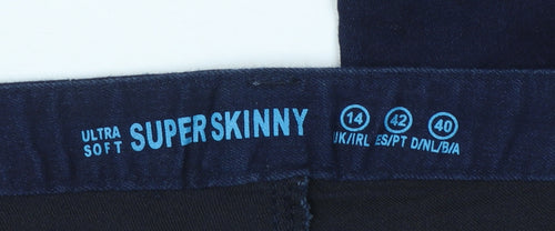 Denim Co Women’s Blue Super Skinny Jeans Size 14 Stretch Fit