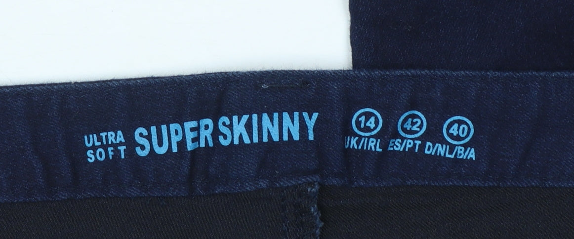 Denim Co Women’s Blue Super Skinny Jeans Size 14 Stretch Fit