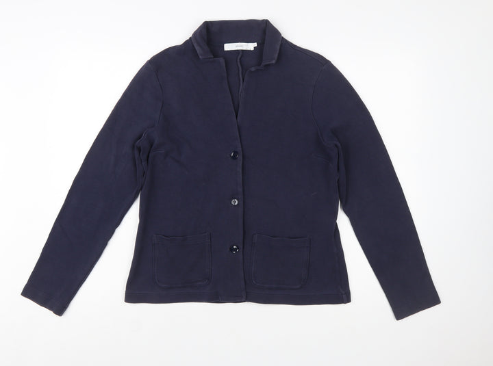 John Lewis Women Navy Blue Size 14 Classic Blazer Jacket