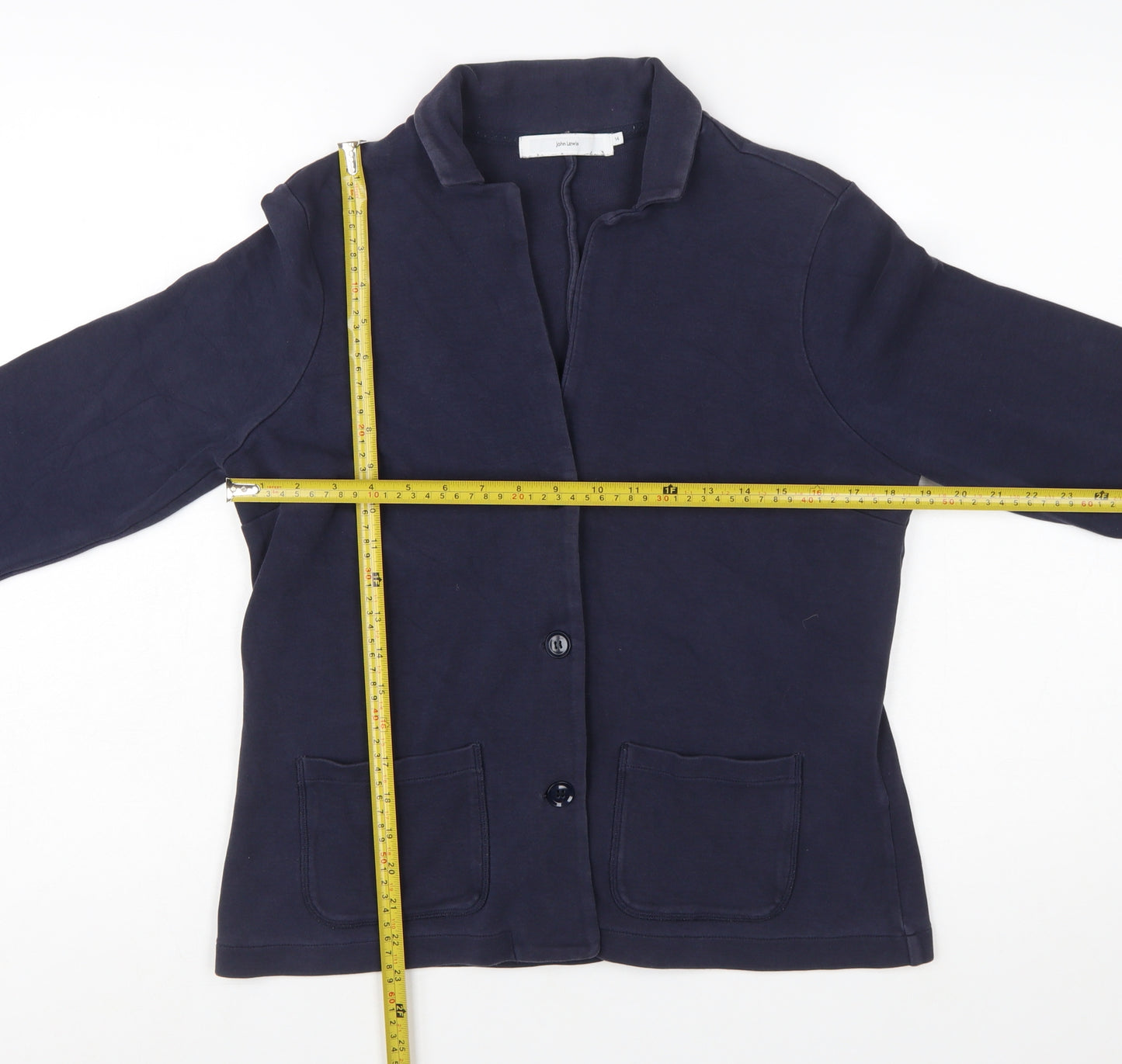 John Lewis Women Navy Blue Size 14 Classic Blazer Jacket