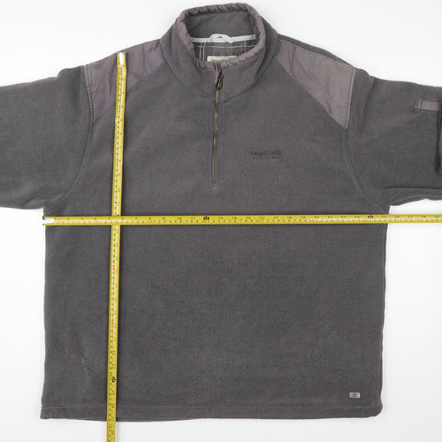 Regatta Mens Grey 2XL Fleece Outdoor 1/4 Zip Sweatshirt