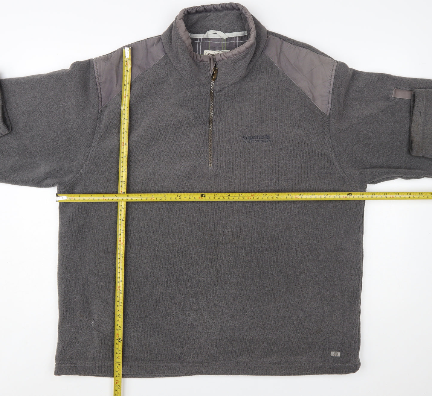 Regatta Mens Grey 2XL Fleece Outdoor 1/4 Zip Sweatshirt