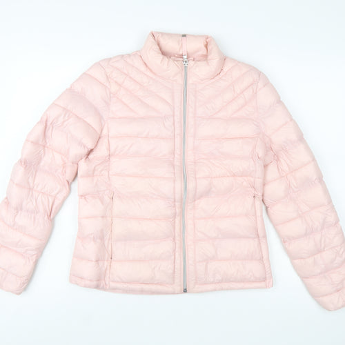 GAP Women's Pink Puffer Jacket M Lightweight Quilted Winter Coat