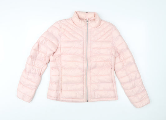 GAP Women's Pink Puffer Jacket M Lightweight Quilted Winter Coat