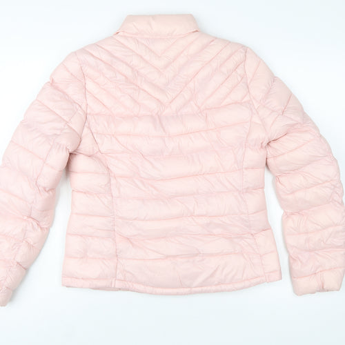 GAP Women's Pink Puffer Jacket M Lightweight Quilted Winter Coat