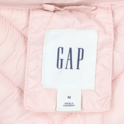 GAP Women's Pink Puffer Jacket M Lightweight Quilted Winter Coat