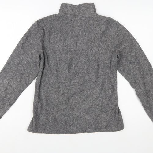 The North Face Women's Grey Fleece Pullover Sweatshirt M 1/2 Zip
