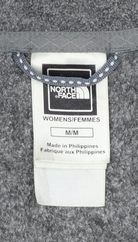 The North Face Women's Grey Fleece Pullover Sweatshirt M 1/2 Zip