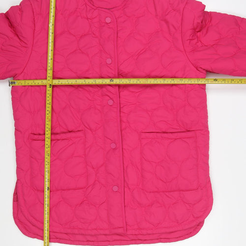 Threadbare Women's Pink Quilted Mid-Length Jacket Size 12