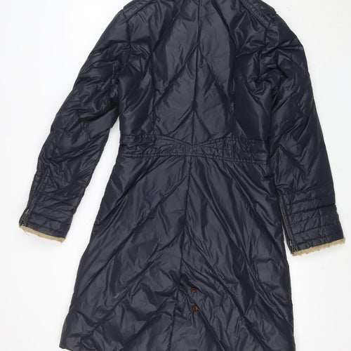 Tommy Hilfiger Denim Women's Blue Long Puffer Coat Size S