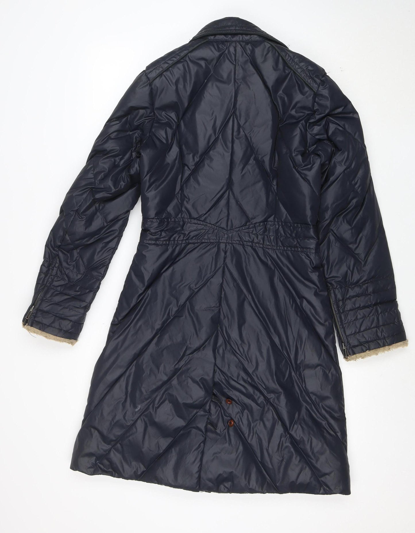 Tommy Hilfiger Denim Women's Blue Long Puffer Coat Size S