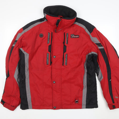 Spyder Men's Red Ski Jacket M Water Resistant Windproof Outdoor