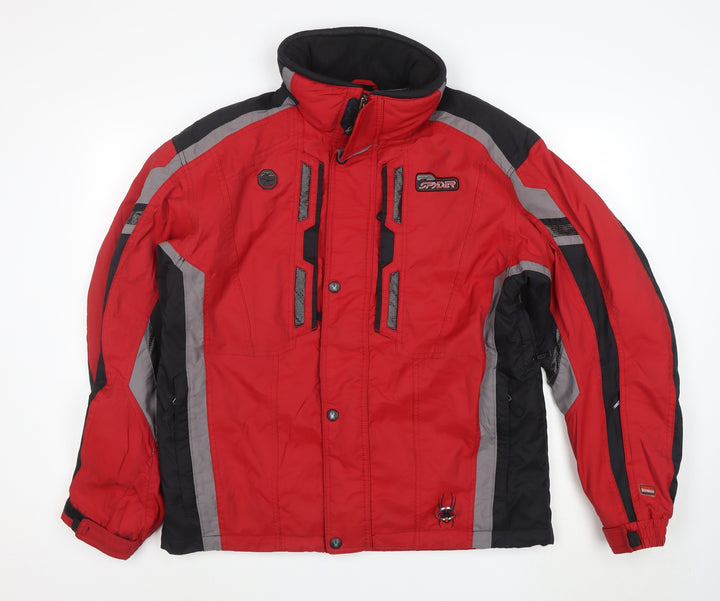 Spyder Men's Red Ski Jacket M Water Resistant Windproof Outdoor