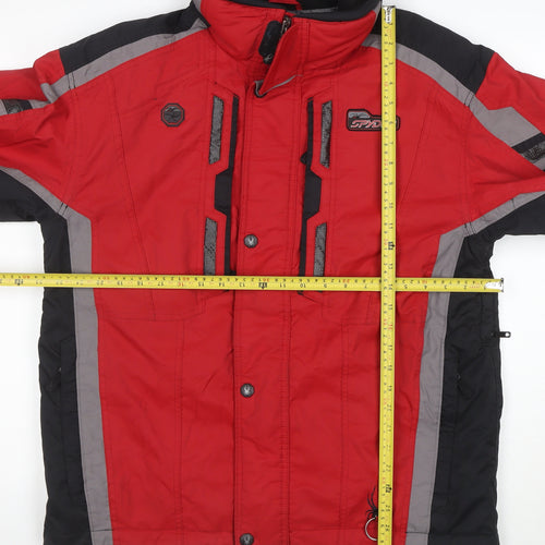 Spyder Men's Red Ski Jacket M Water Resistant Windproof Outdoor