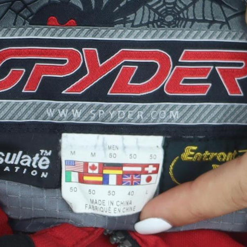 Spyder Men's Red Ski Jacket M Water Resistant Windproof Outdoor