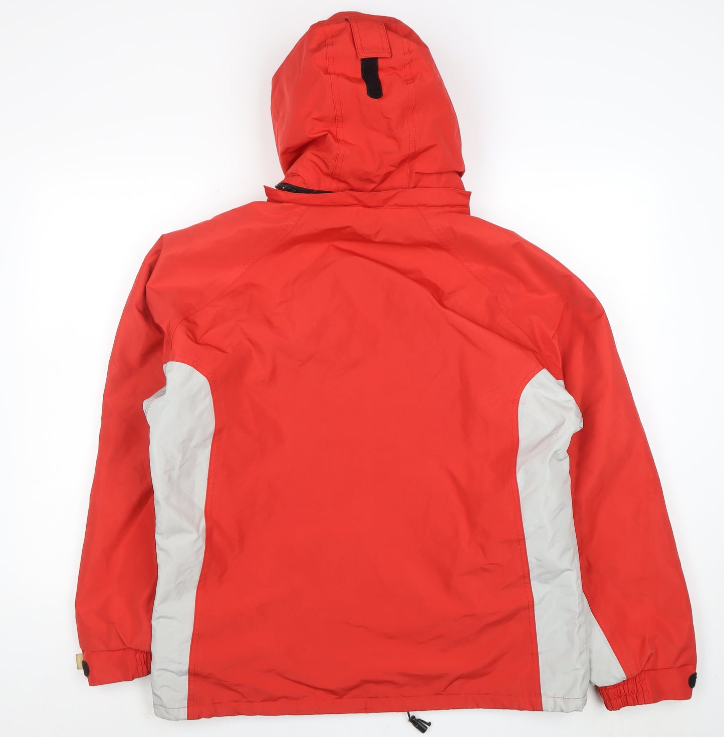 Trespass Men Red Hooded Waterproof Parka Jacket Size L Winter Outdoor