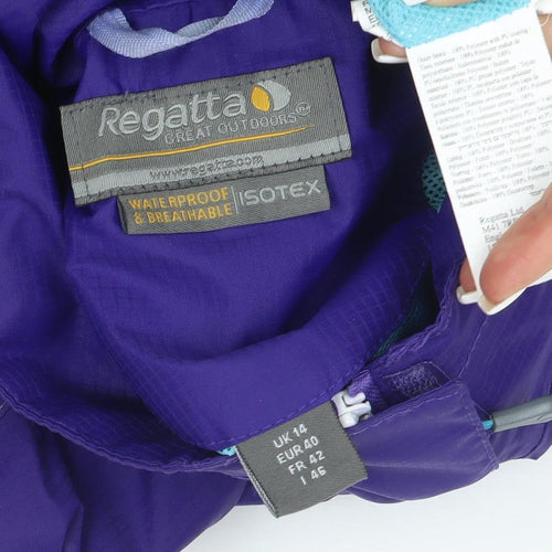 Regatta Women's Purple Waterproof Breathable Jacket UK 14