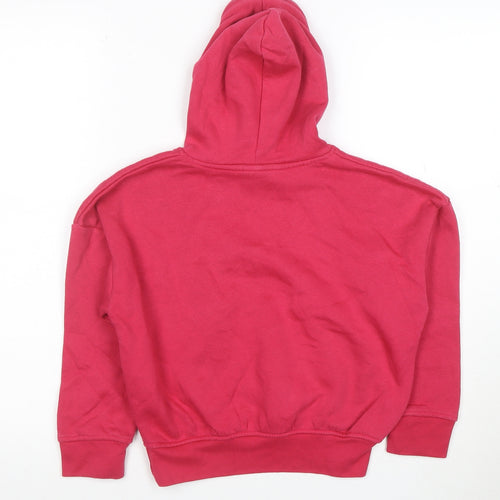 Bench Girls Pink Pullover Hoodie 5-6 Years Hooded Logo Sweatshirt