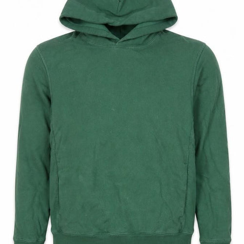 Uniqlo Boys Green Cotton Pullover Hoodie Size S - Casual Classic Style