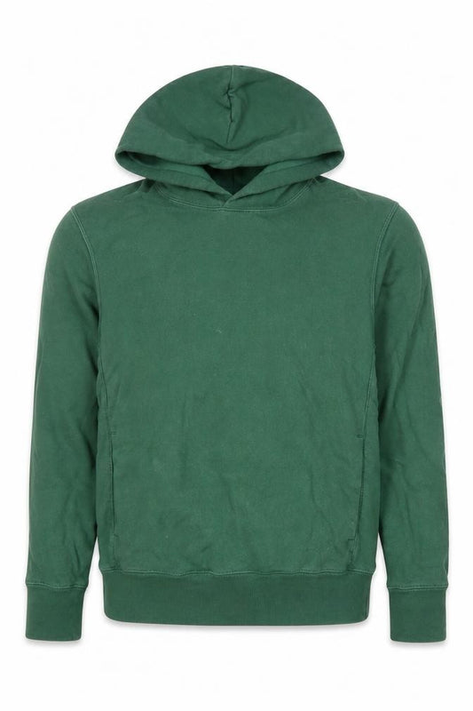 Uniqlo Boys Green Cotton Pullover Hoodie Size S - Casual Classic Style