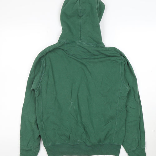 Uniqlo Boys Green Cotton Pullover Hoodie Size S - Casual Classic Style