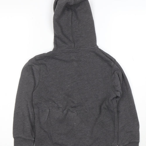 GAP Boys Charcoal Full Zip Hoodie Size 6-7 Years Cotton Blend