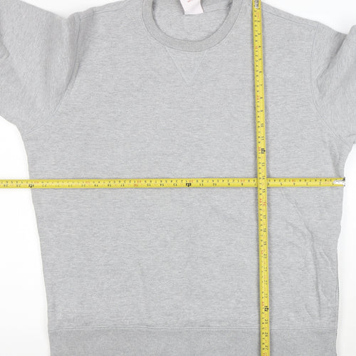 Addict Men's Grey XL Pullover Crew Neck Sweatshirt with Zip Pocket