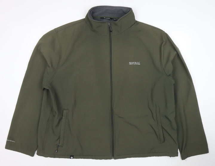 Regatta Men's Green 3XL Softshell Jacket Water Resistant Outdoor