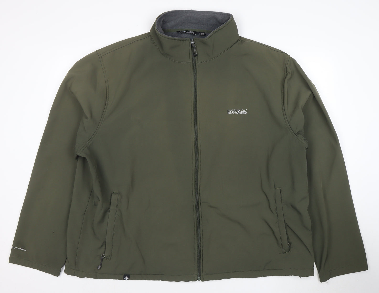 Regatta Men's Green 3XL Softshell Jacket Water Resistant Outdoor