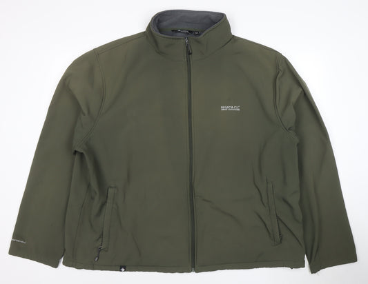 Regatta Men's Green 3XL Softshell Jacket Water Resistant Outdoor