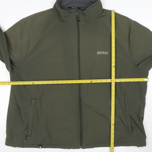 Regatta Men's Green 3XL Softshell Jacket Water Resistant Outdoor