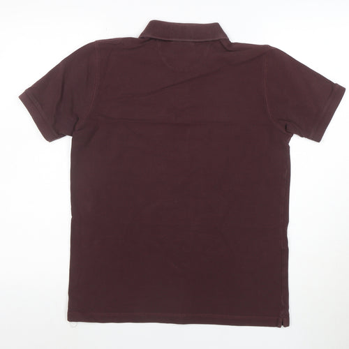 DKNY Men's Brown Cotton Polo Shirt XS Casual Classic Style