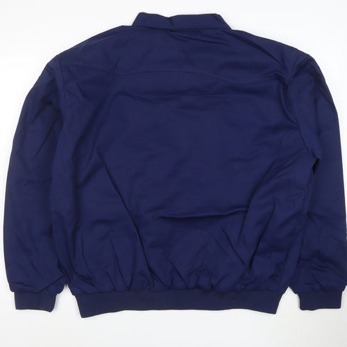 Cotton Works Men's Blue 3XL Bomber Jacket Polyester Cotton Lined