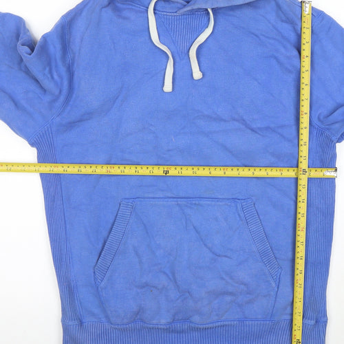 Jack Wills Men's Blue Small Pullover Hoodie Freshers Tour Music Graphic