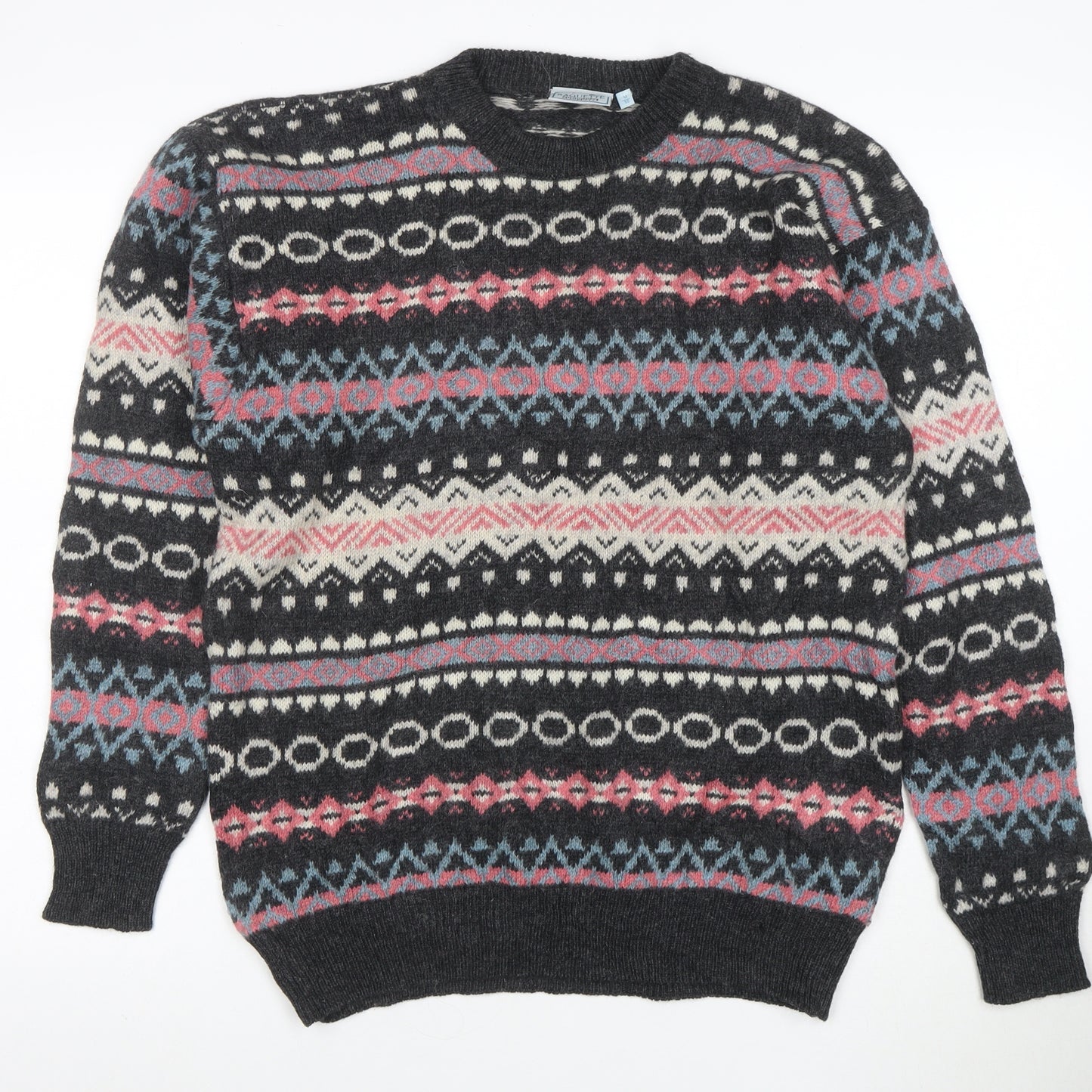 Raquette Men's Multicoloured Fair Isle Wool Jumper M